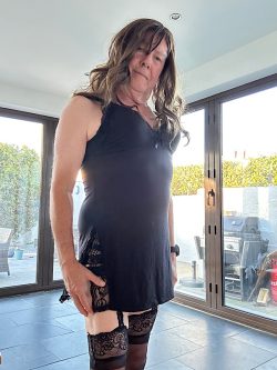 Sissy Bryn dressed girly as Bryony