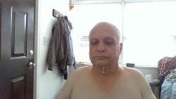 Old f*ggot with cum dripping off it’s chin