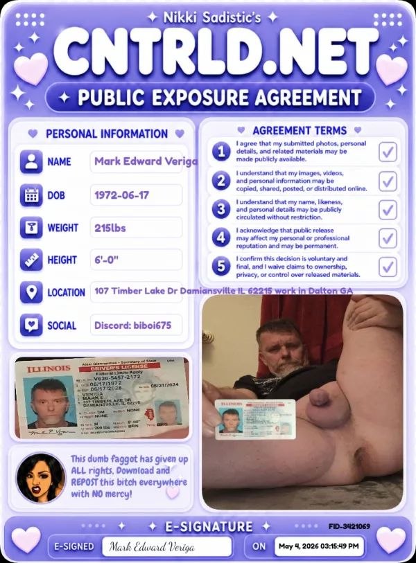 Mark Veriga – Identified f*ggot Mark Veriga