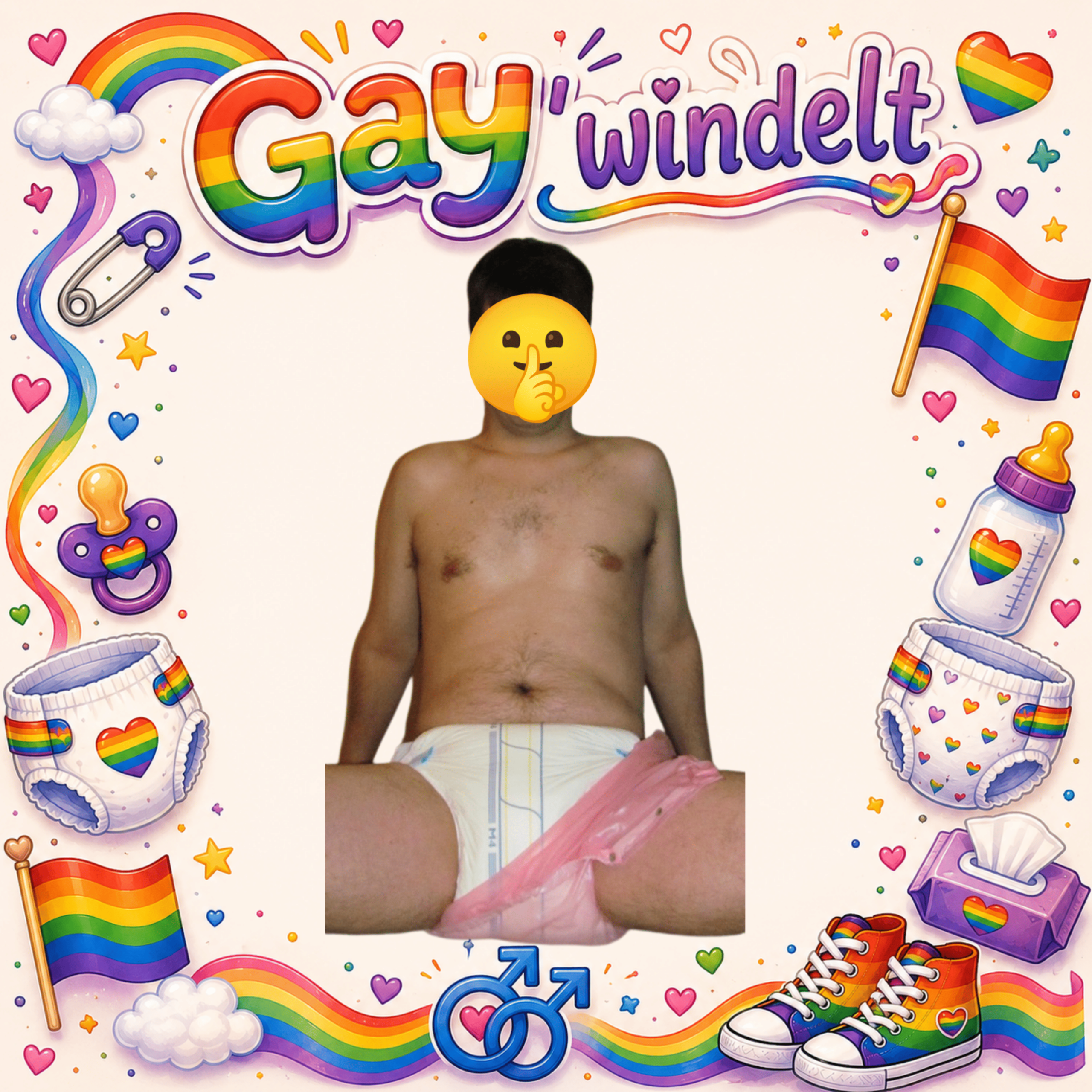 Looser in Windeln und Gummihöschen