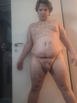 ~ German Bodywriting sl*t