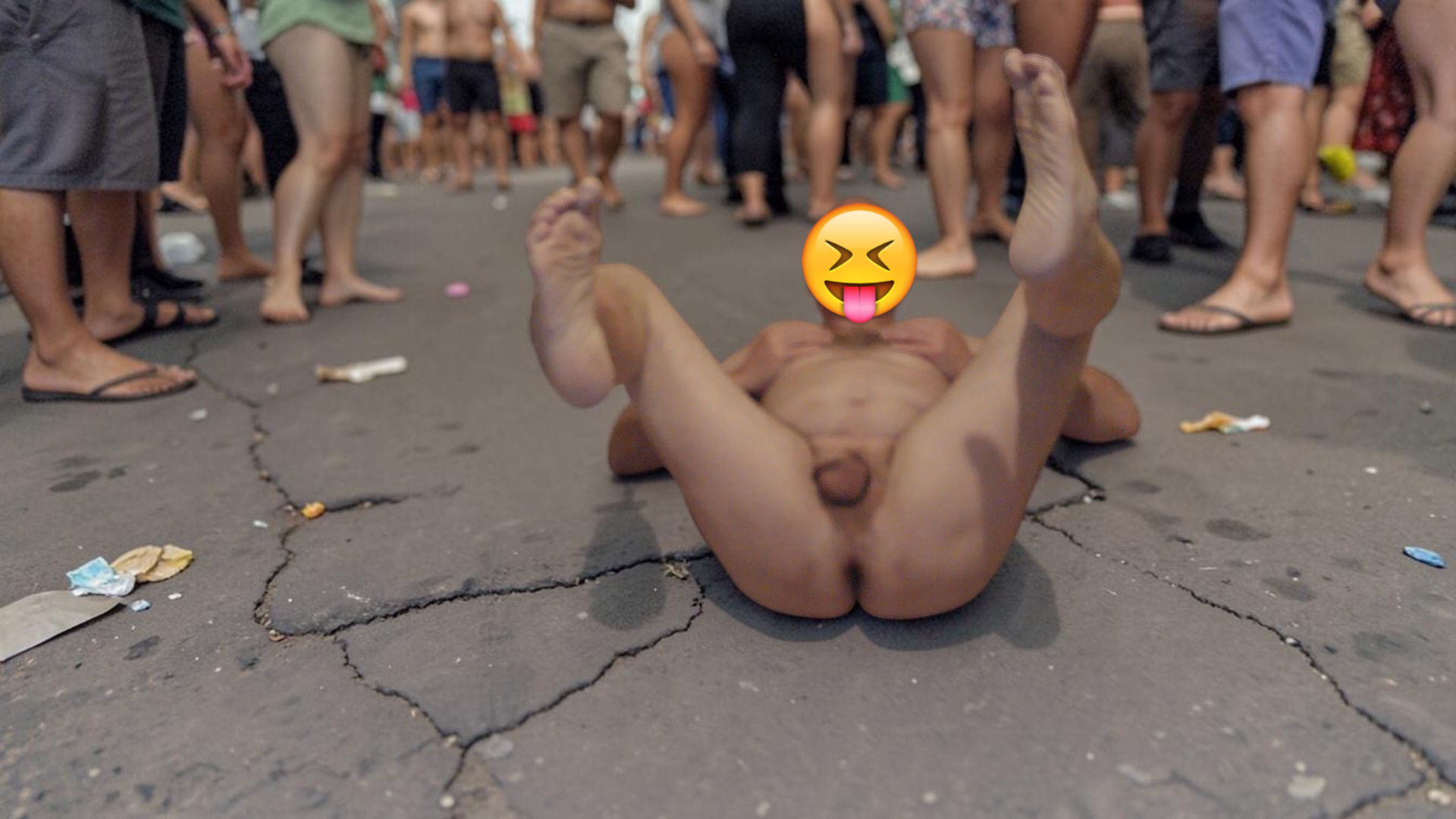~ Naked body exposed
