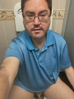 Exposed in my office bathroom