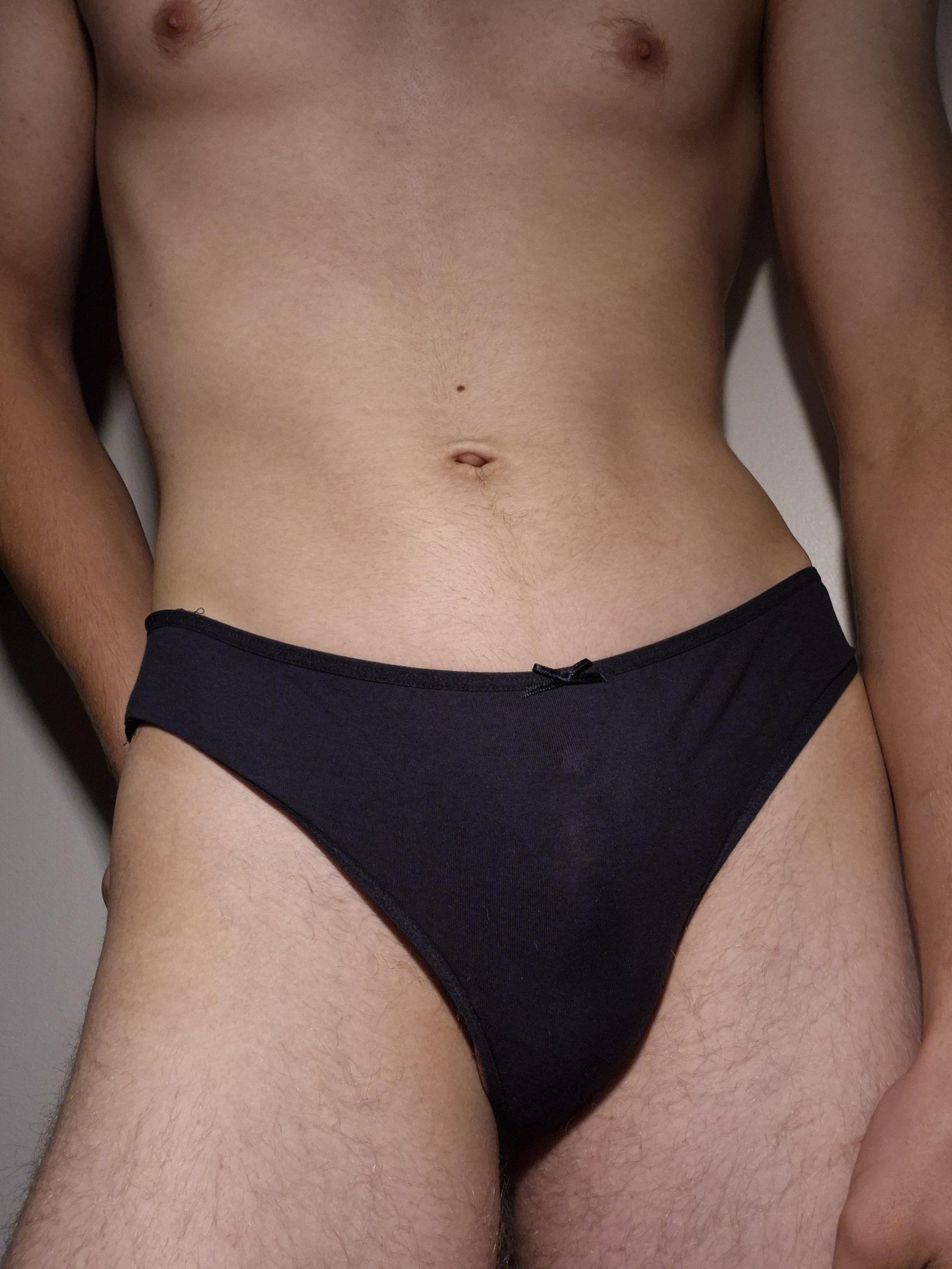 Wearing my mom’s panties!