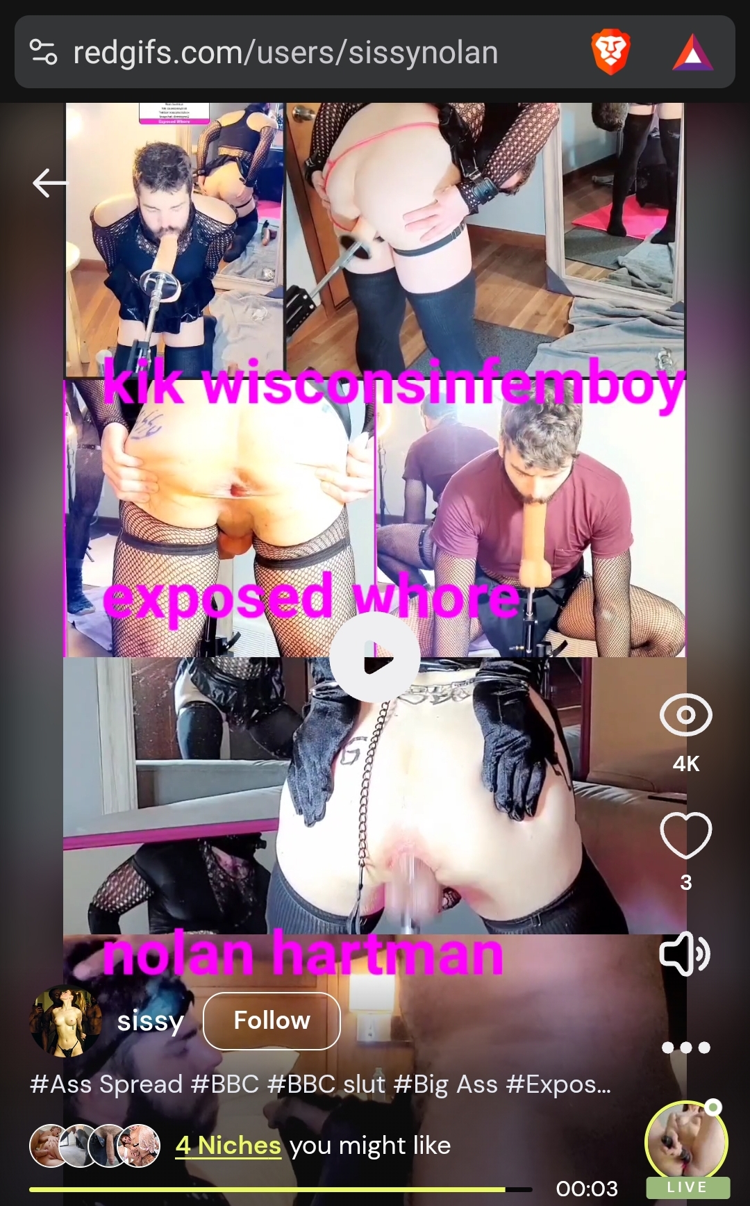 Nolan Hartman Wisconsin Sissy completely exposed. Unlock my password!