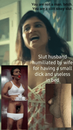 Please open it and see her frustration.Humiliating the bitch husband