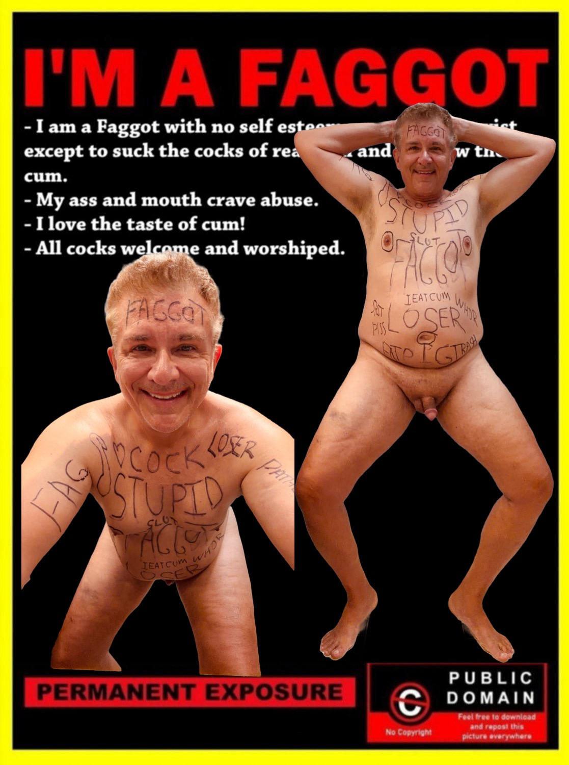 Expose this fat f*g loser make him famous