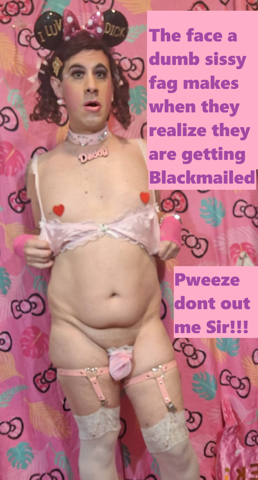 sissy beta bitch deserves 2b blakkmailed!