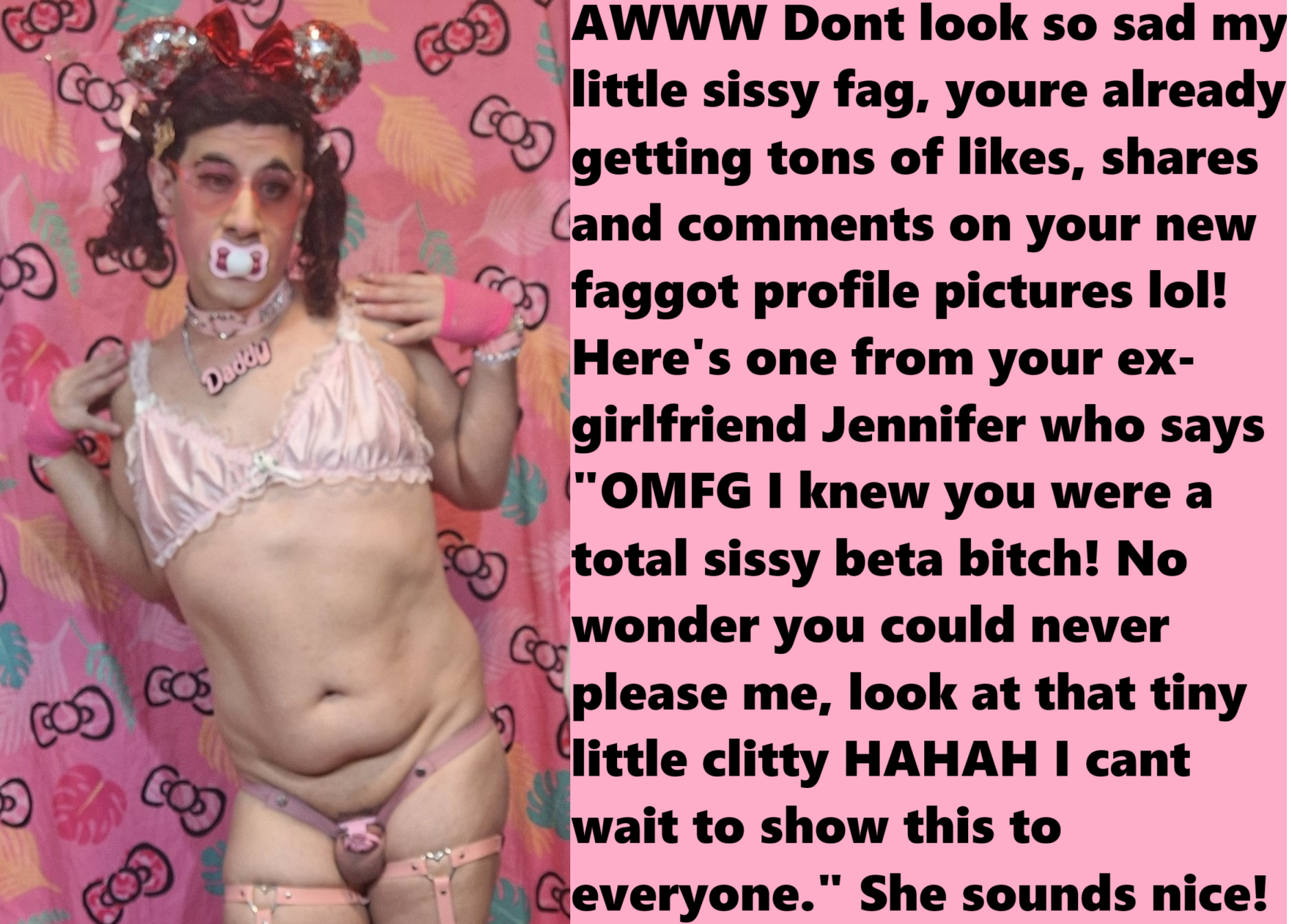 sissy beta bitch deserves 2b blakkmailed!