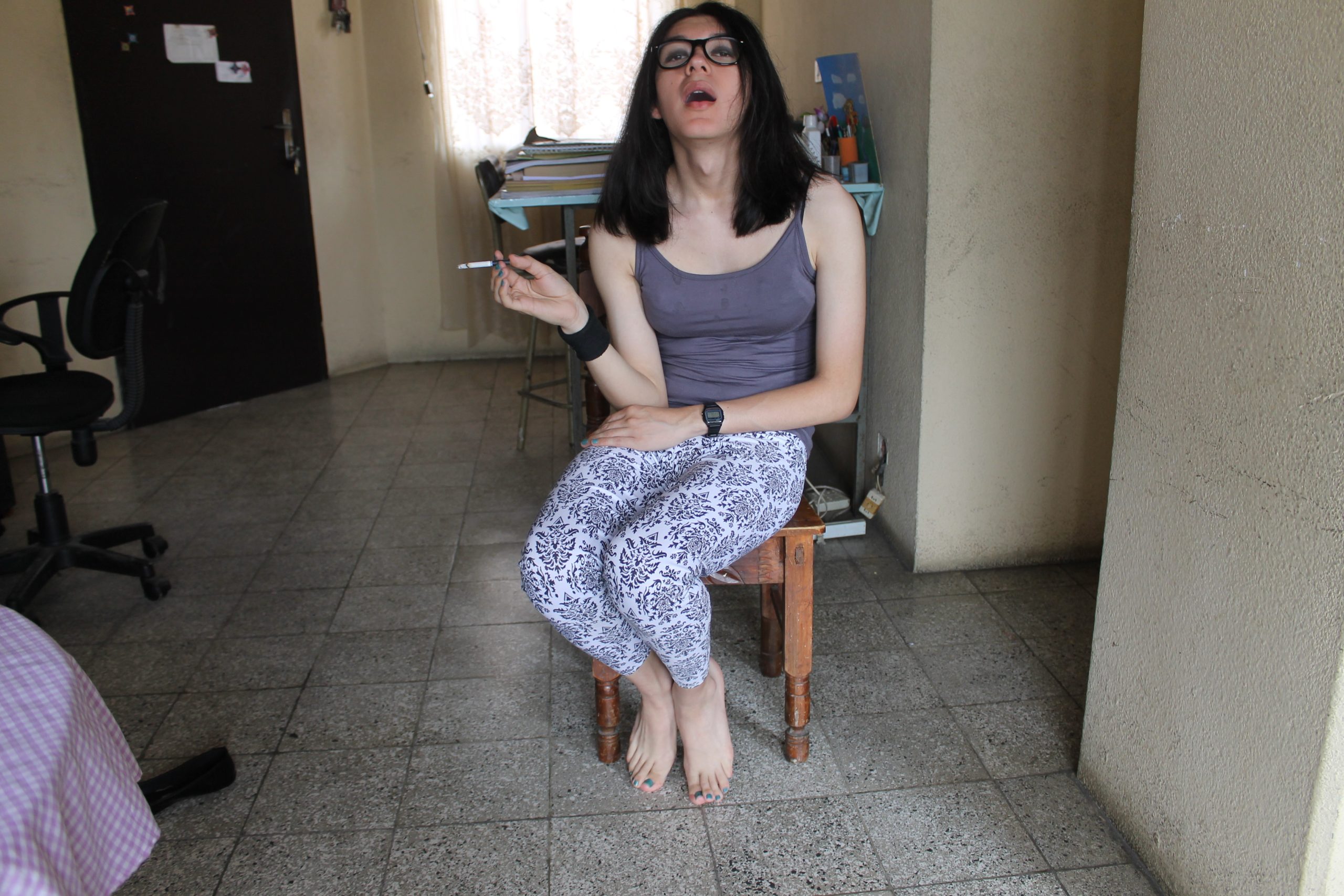 Sissy Veronica Vega smoke and cum