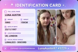 sl*t Luna Austin Exposed