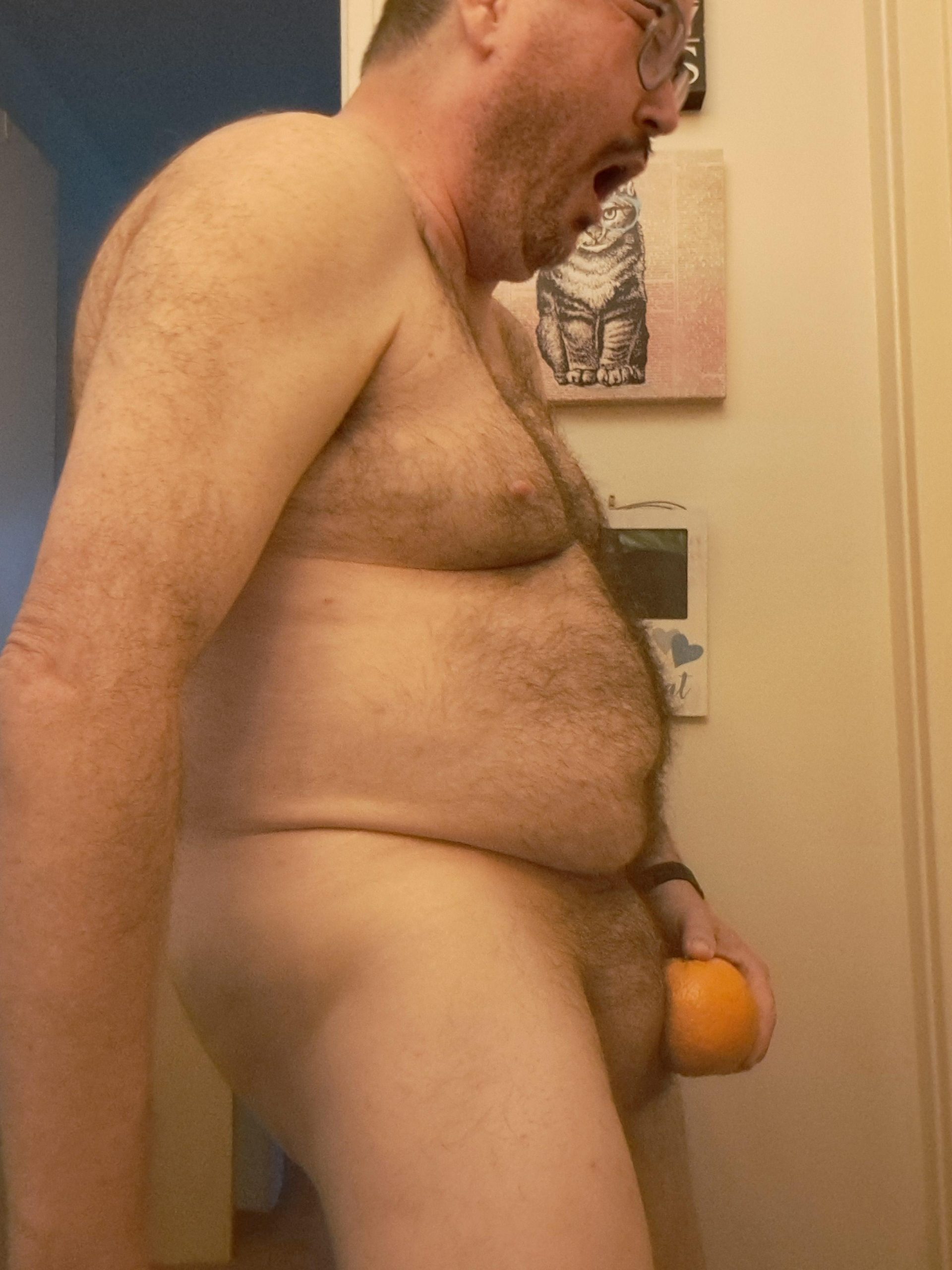 Fucking an orange