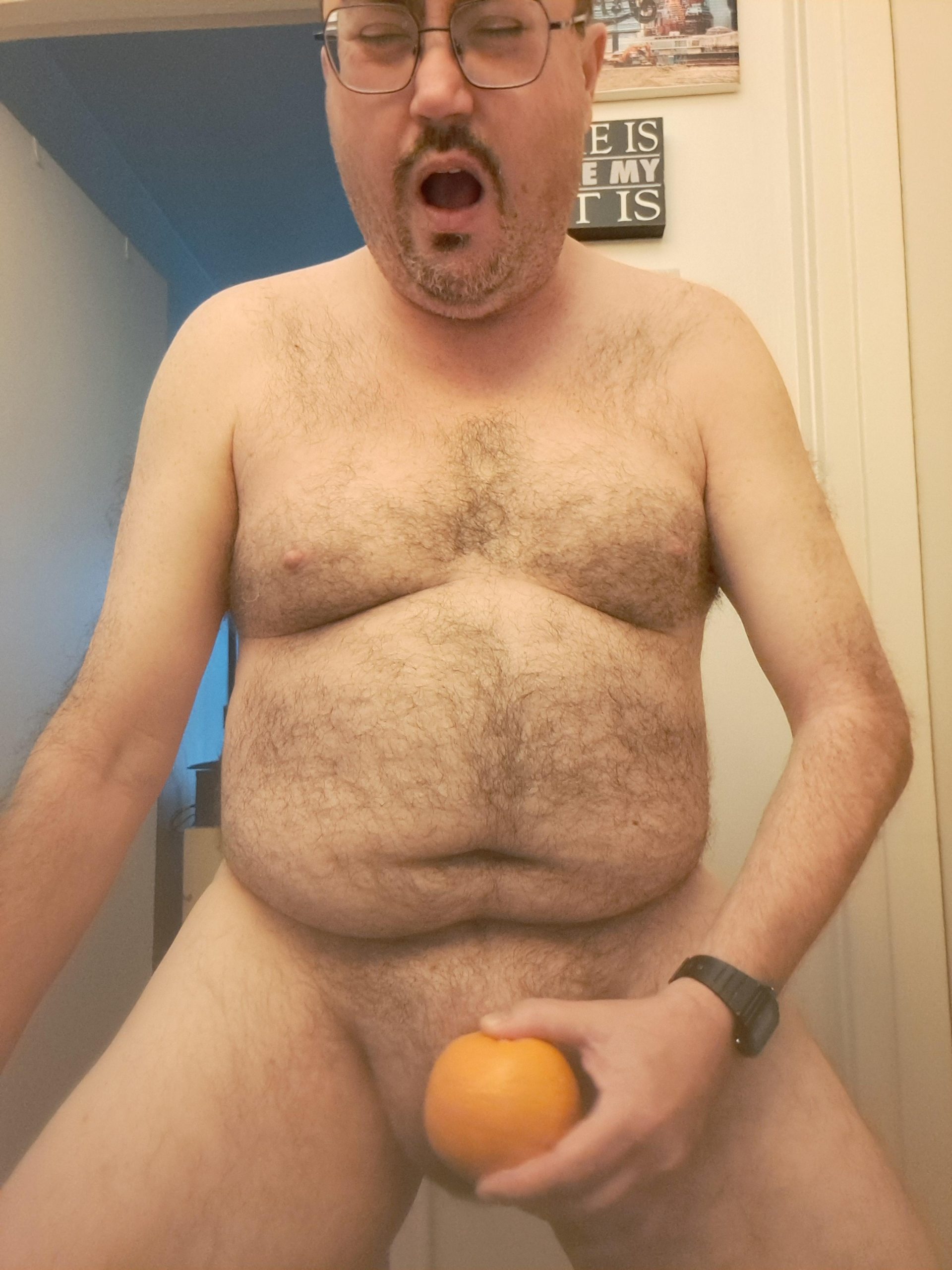Fucking an orange