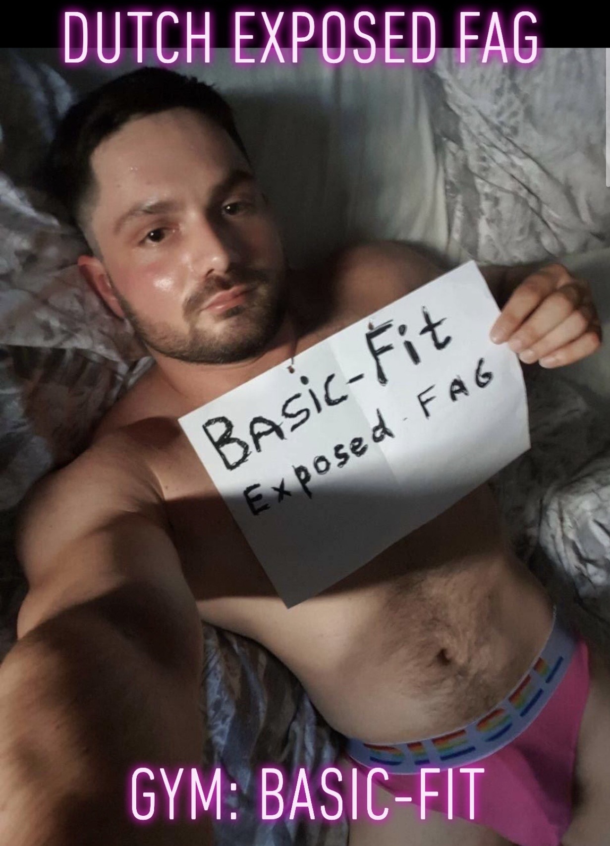 Dutchf*gg gaysl*t Dutch gay homoTilburg – Dutchf*gg homoTilburg exposed with face and gym  ...