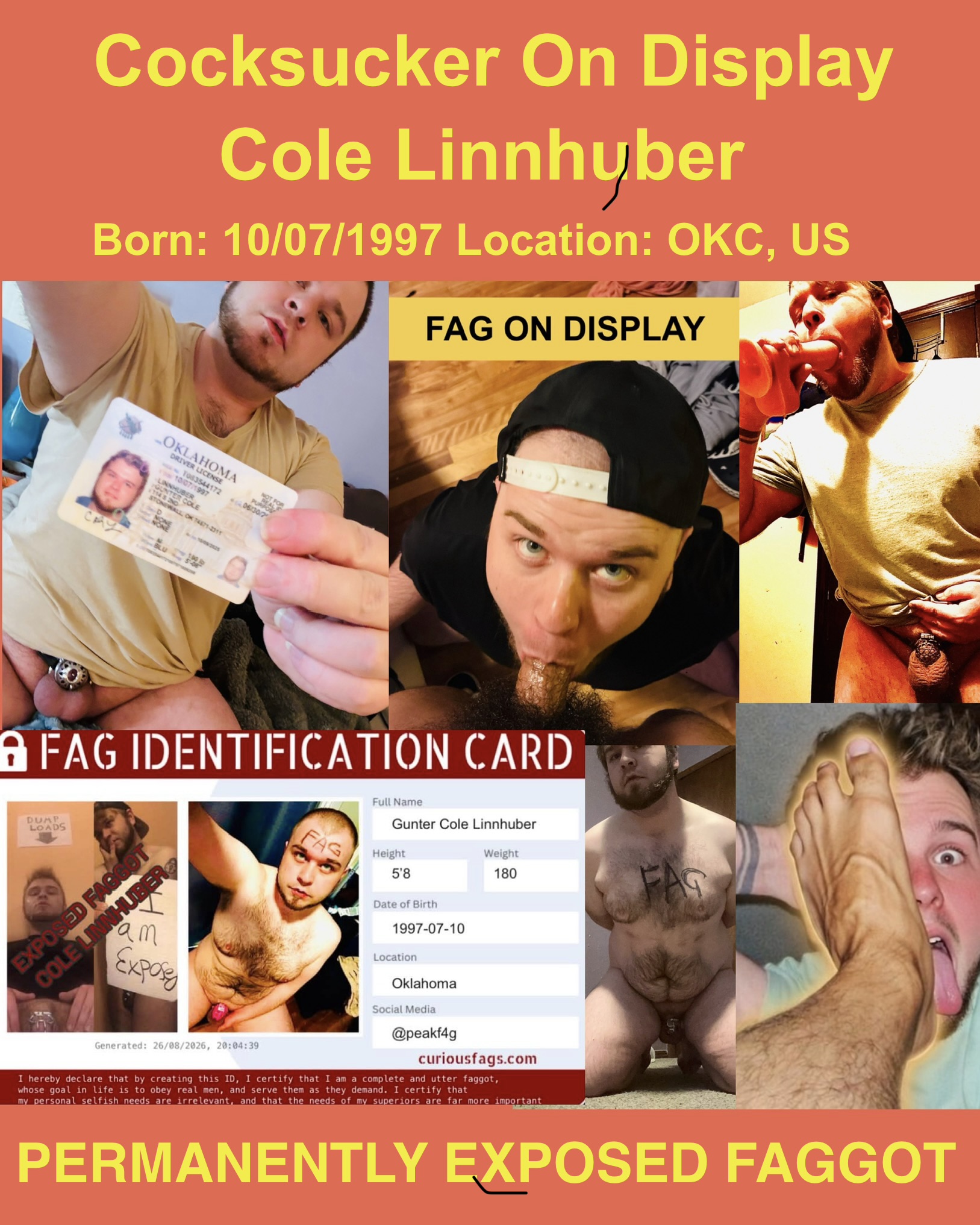 ~ Gunter Cole Linnhuber Exposed f*ggot – Gunter Cole Linnhuber Exposed