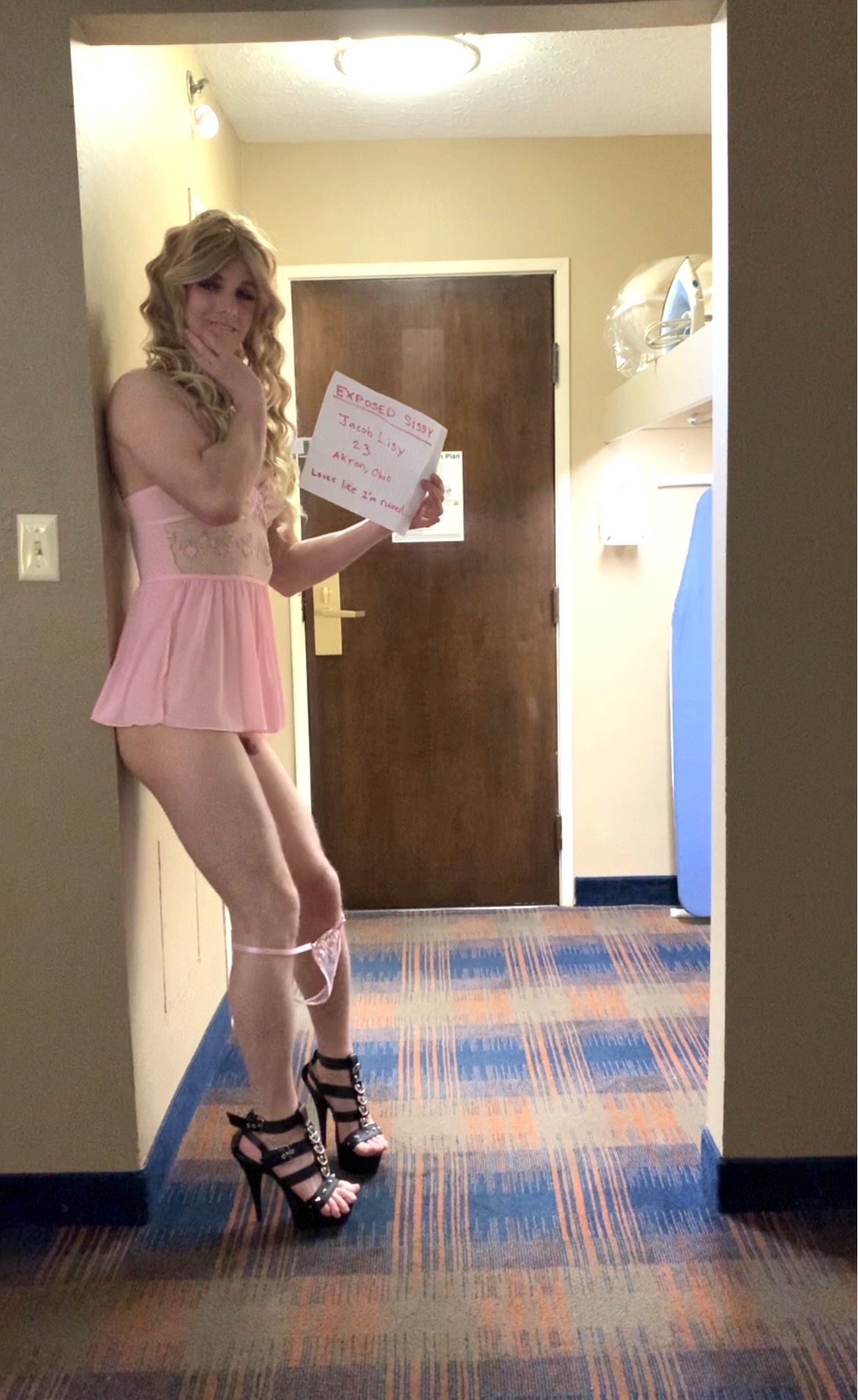 Blackmail this slut. She thinks it’ll be fun
