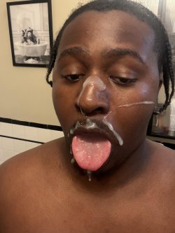 Sissyboy64 covered in cum