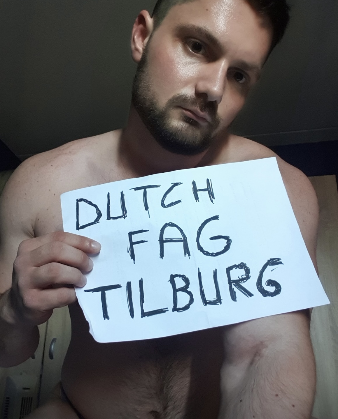 Dutchf*gg gaysl*t Dutch gay homoTilburg – Dutchf*gg homoTilburg exposed with face and gym  ...