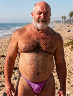 Subby Bear Exposed at Beach
