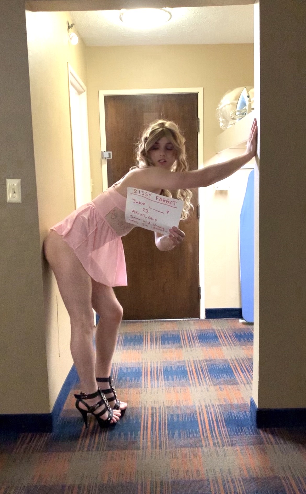 Blackmail this slut. She thinks it’ll be fun