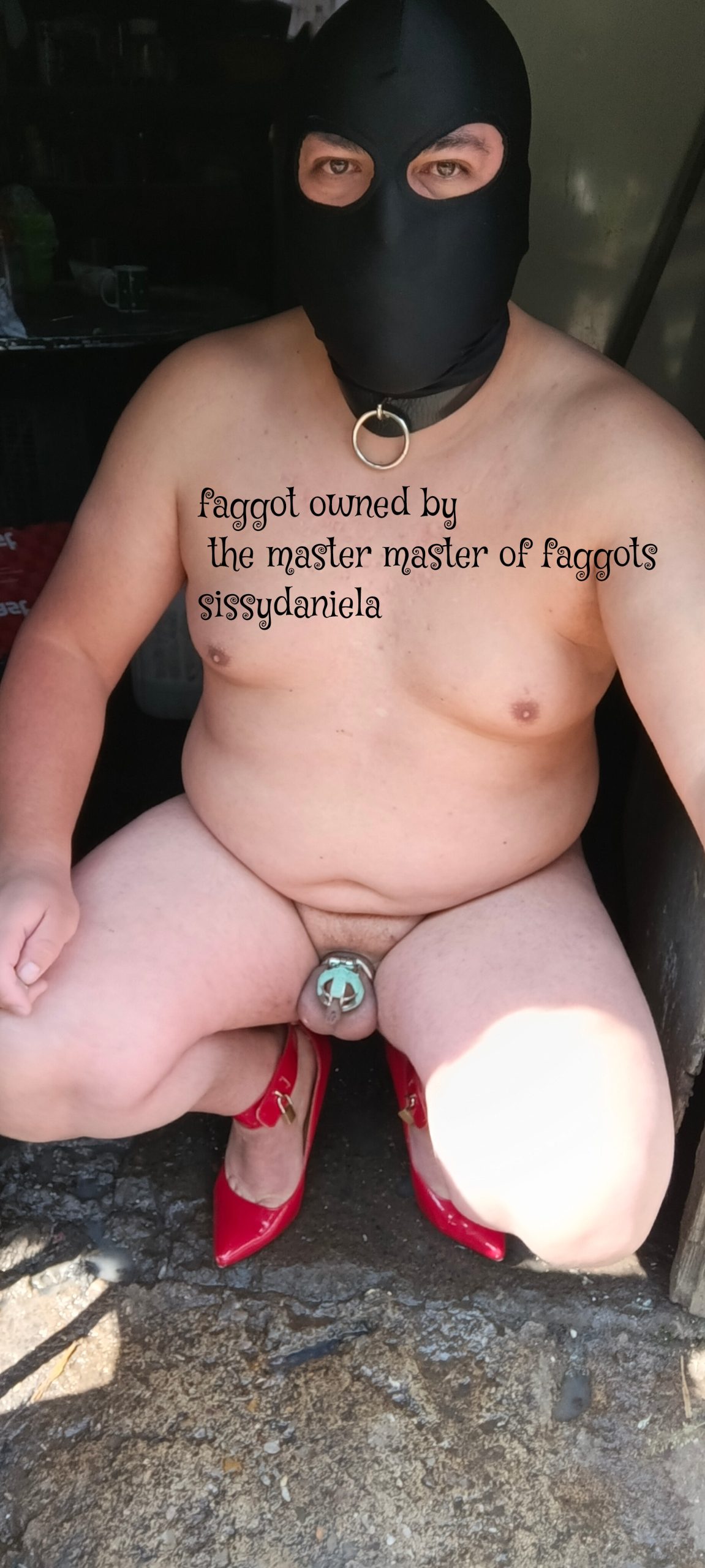 f*ggot property of the master (master of f*ggots) sissydaniela