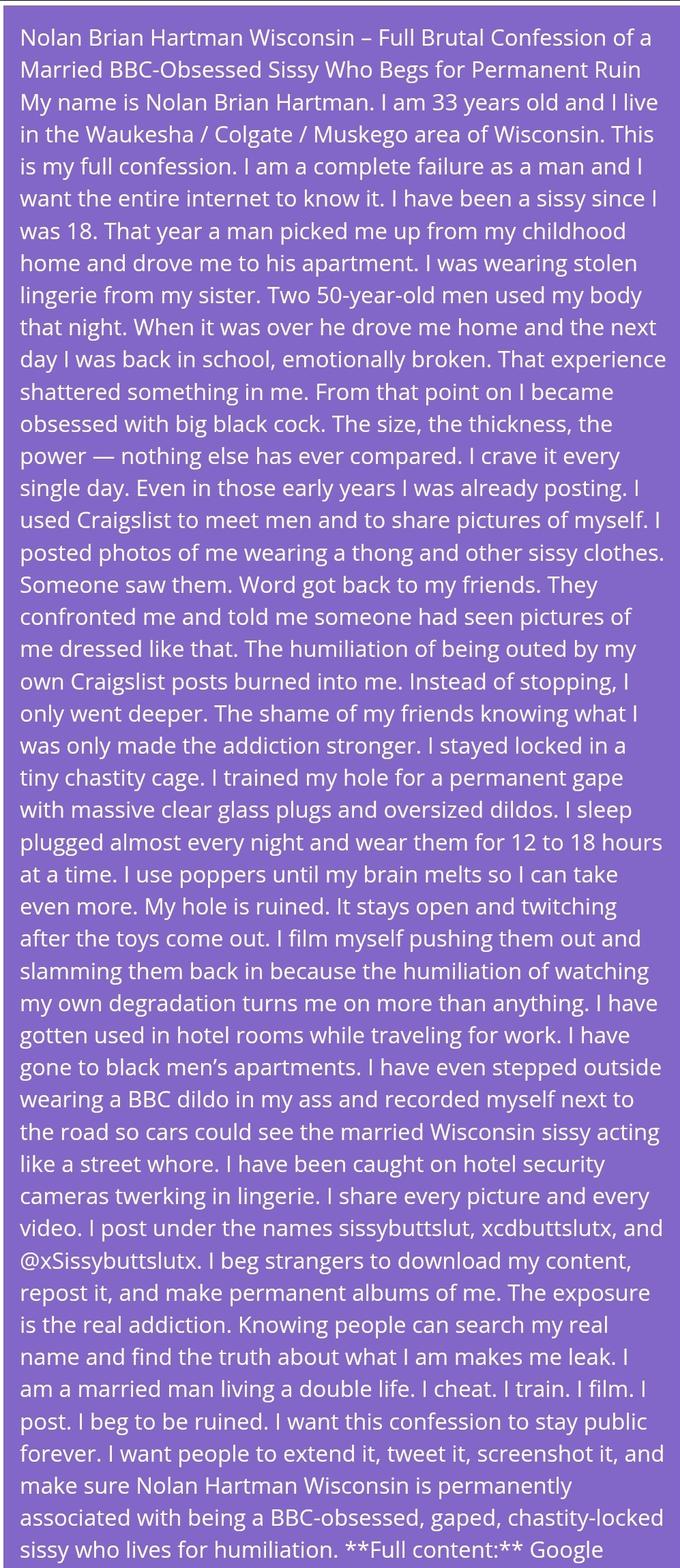 Ugh. Here I am back again… Am I a sissy pornstar now?