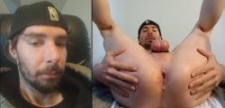 Exposed with my face fully visible and my ass gaped open