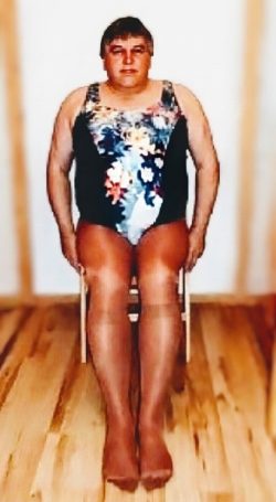 ~ Sissy in nylons pantyhose exposed