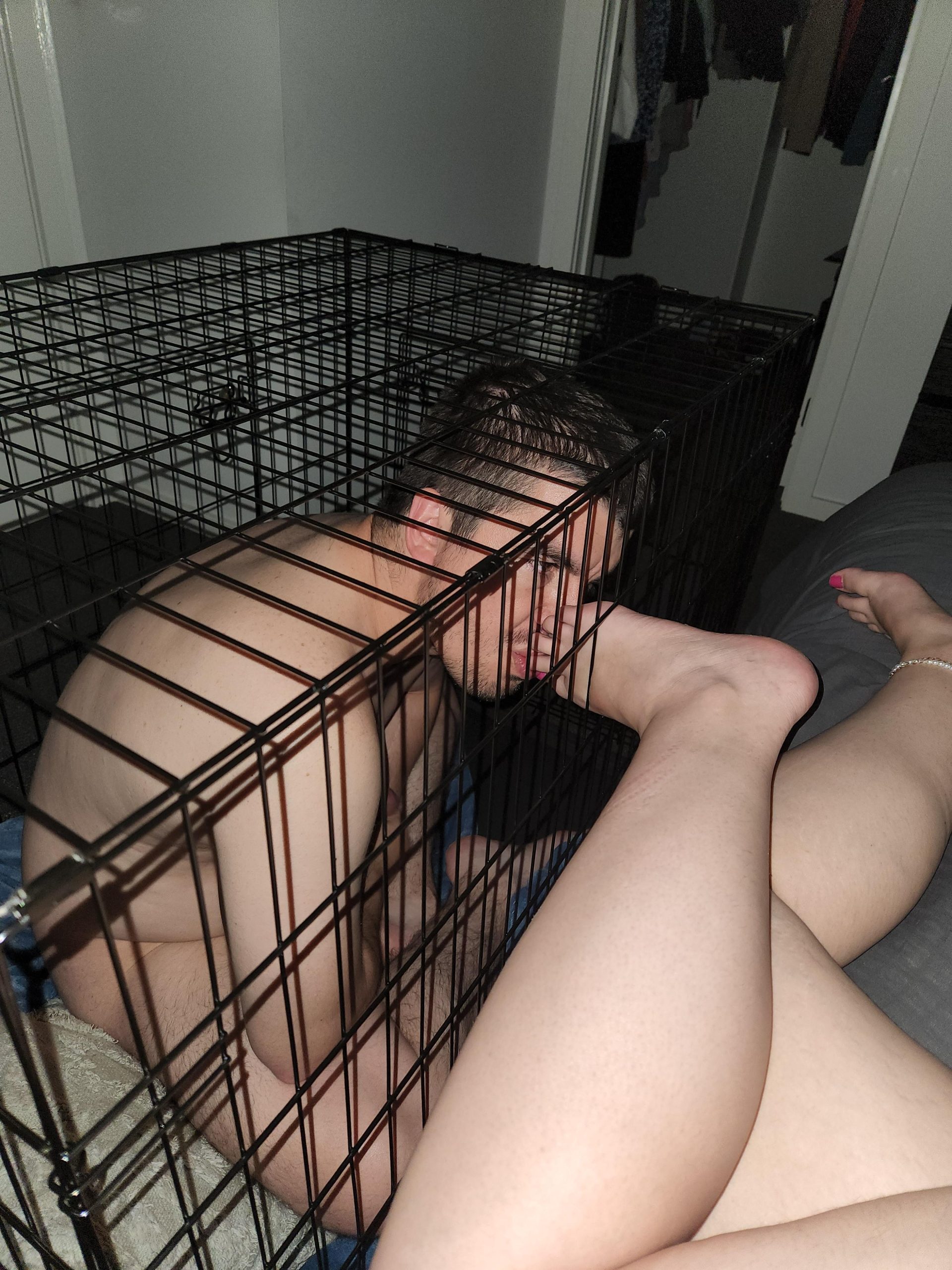 Locked up foot slave