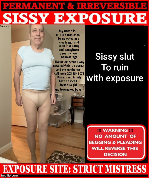 sissy f*ggot Jeffrey Rossman – Your Default Title
