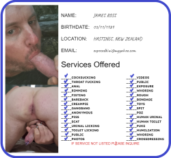 James Ross filthy slut