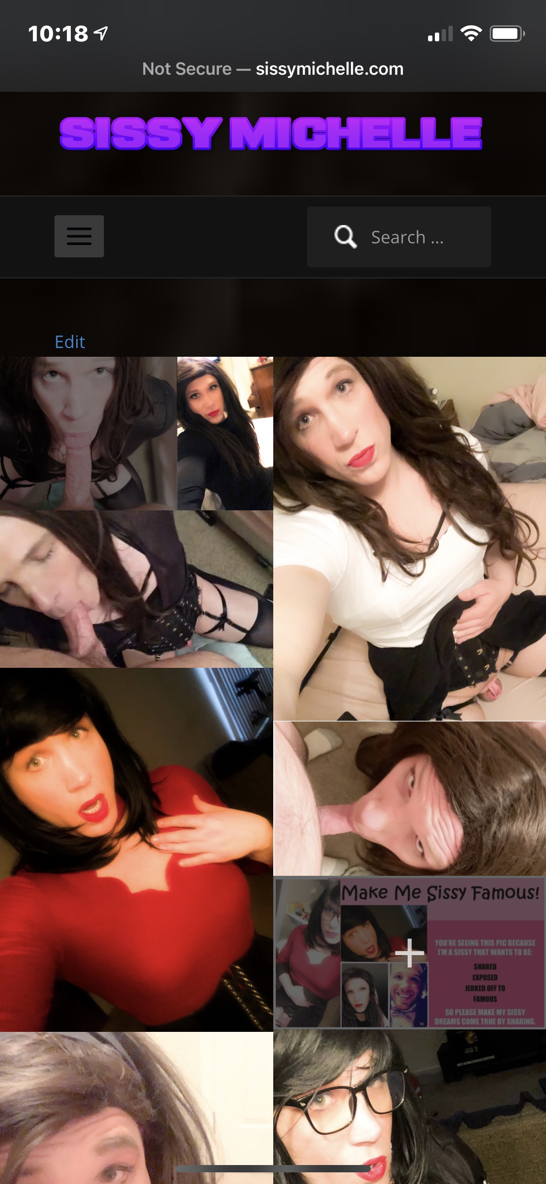 Sissy Michelle Exposed