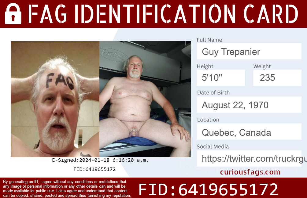 Tiny Dick faggot Guy Trepanier exposed FOREVER No Delete