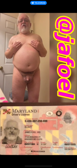 Jim Elliott from Hanover, Maryland exposed and ruined on Telegram