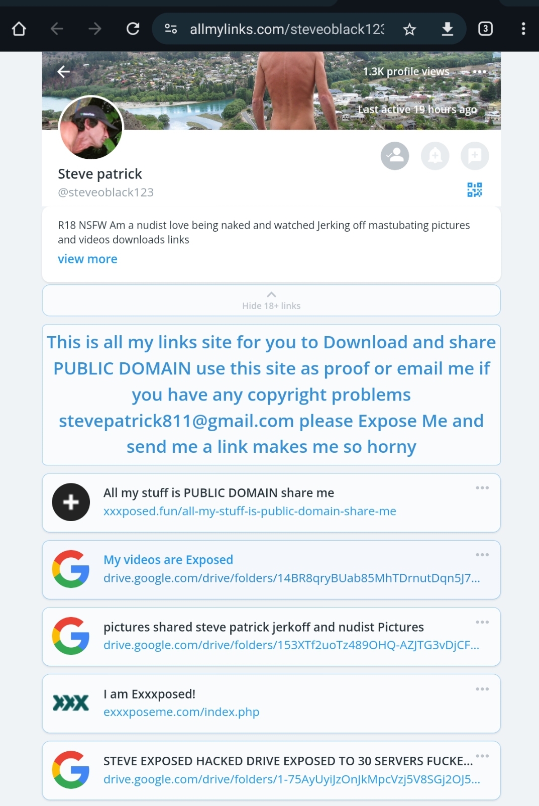 My videos and websites Exposed