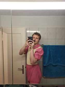 A Diaper Sissy in her Latex Onesie