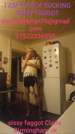 Stupid sissy faggot