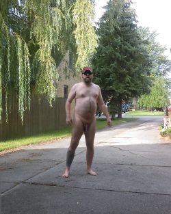 ~ nude in the driveway