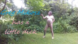 ~ his little dick outside