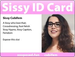 xxxposed.fun sissy cubifem – Sissy ID card