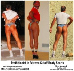 Dave Maddock – Exhibitionist in Extreme Cutoff Booty Shorts