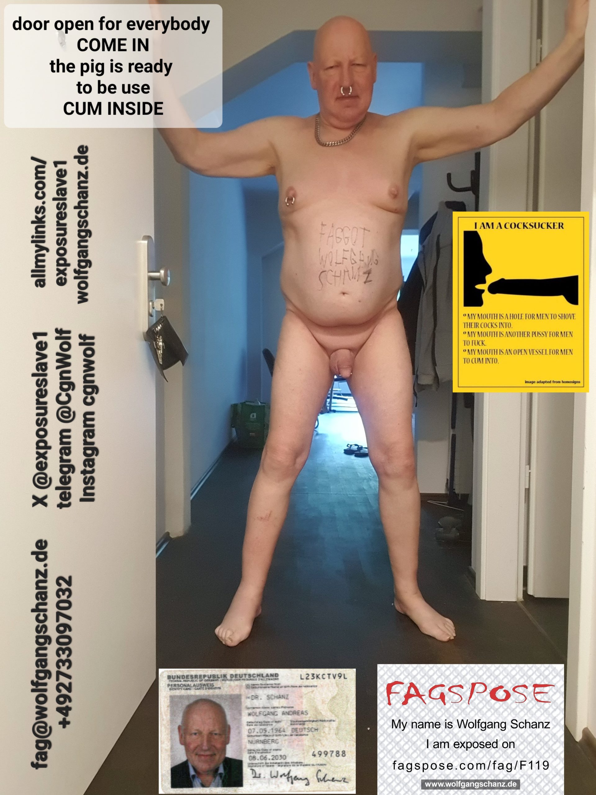 Wolfgang Schanz Cologne  – True f*ggot Wolfgang Schanz exposed for ever