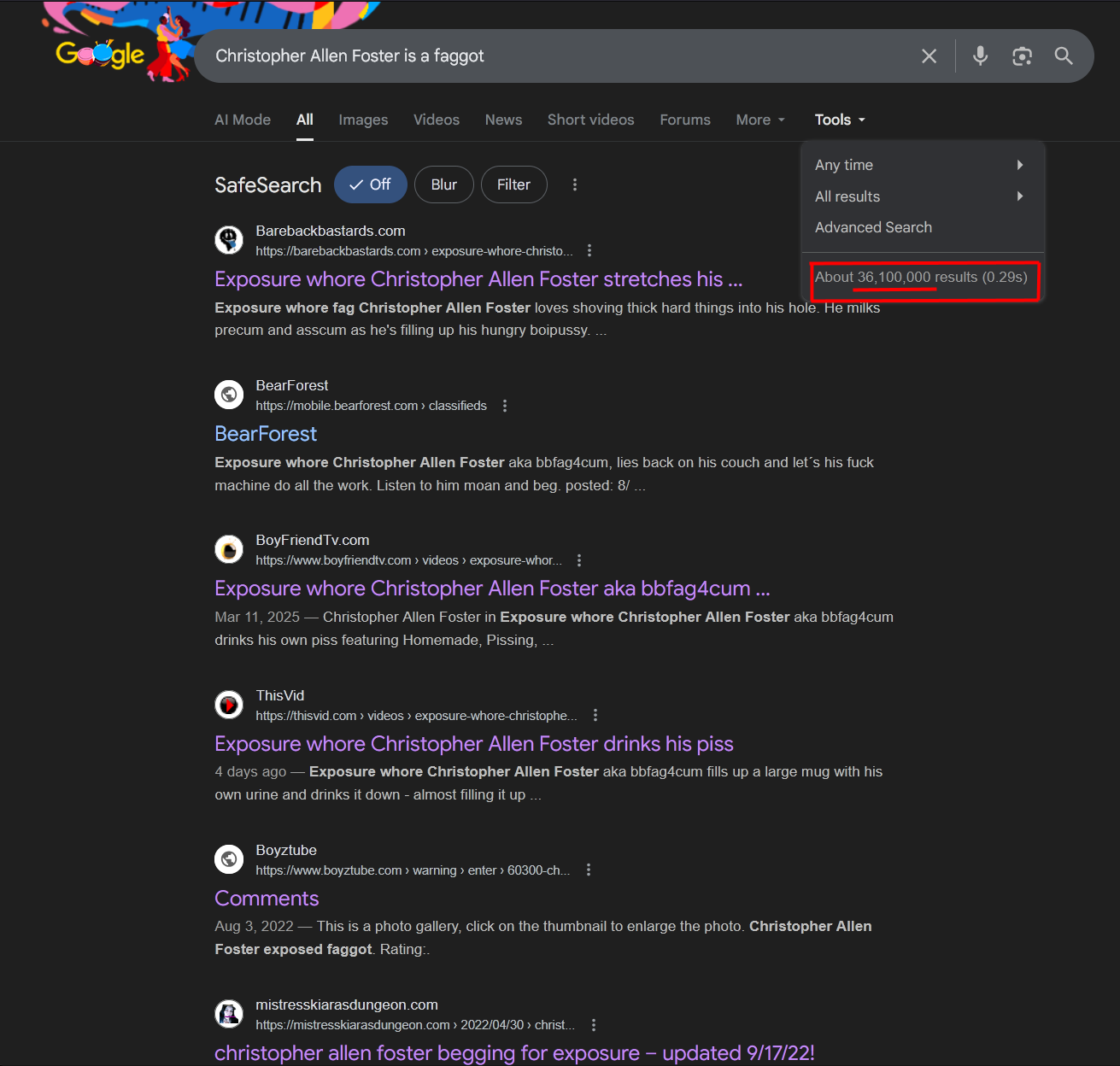 Christopher Allen Foster – Gay websl*t Christopher Allen Foster LOVES sucking black cock!!