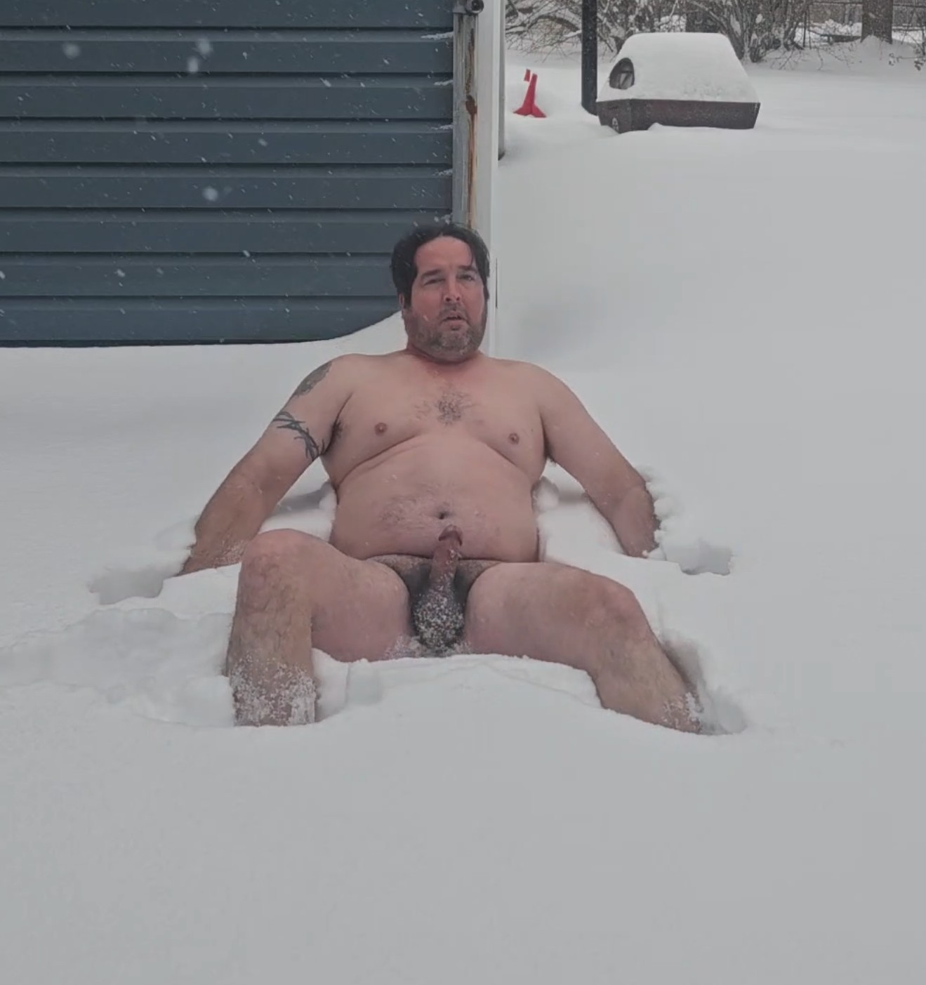 Little_dick_dan  – Naked snow angel