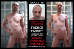 French f*ggot Sébastien Colombin