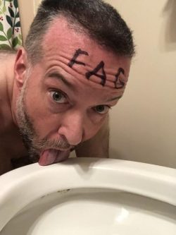 fat f*g pat – fat f*ggot toilet licker
